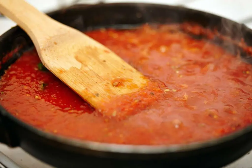 Guiso de tomates y pimiento